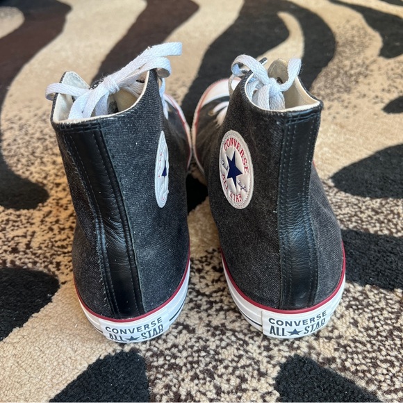 Converse All Star High-Top Sneakers — Black Denim - Picture 5 of 6